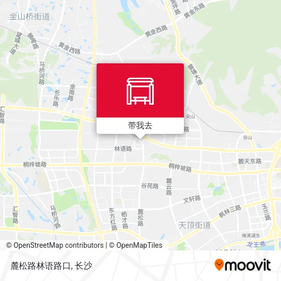 麓松路林语路口地图