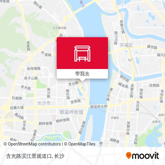 含光路滨江景观道口地图