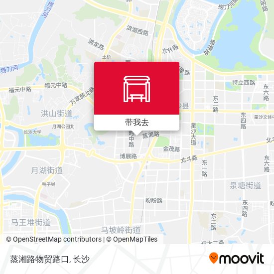 蒸湘路物贸路口地图