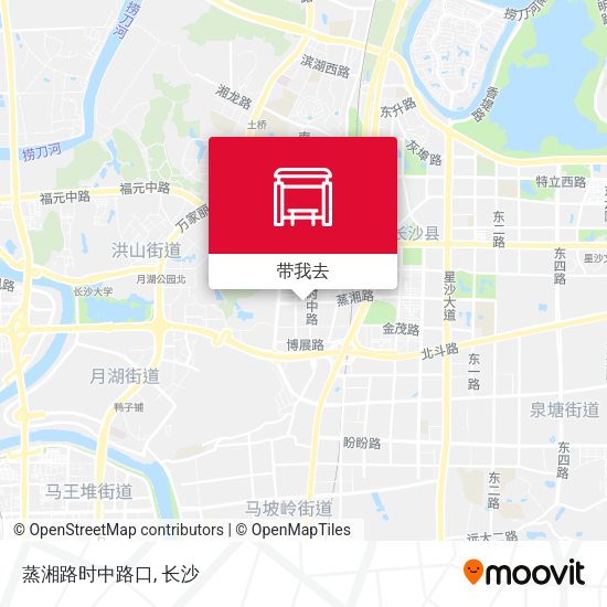 蒸湘路时中路口地图