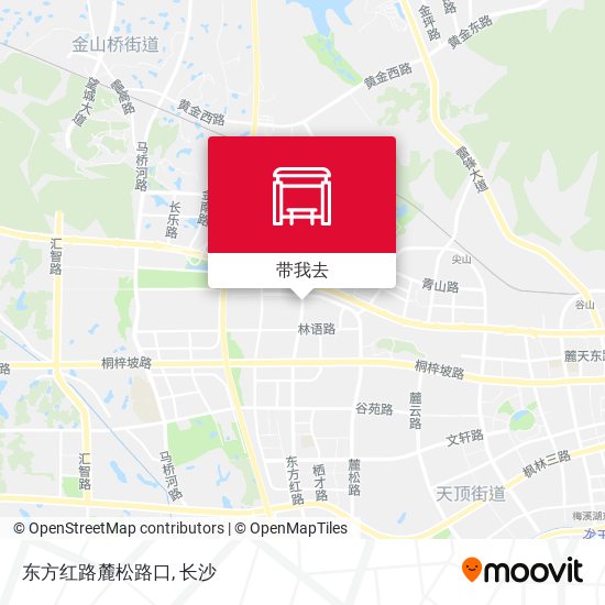 东方红路麓松路口地图