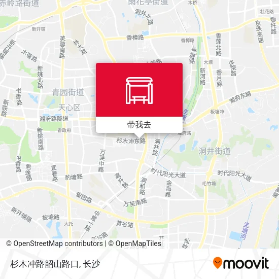 杉木冲路韶山路口地图