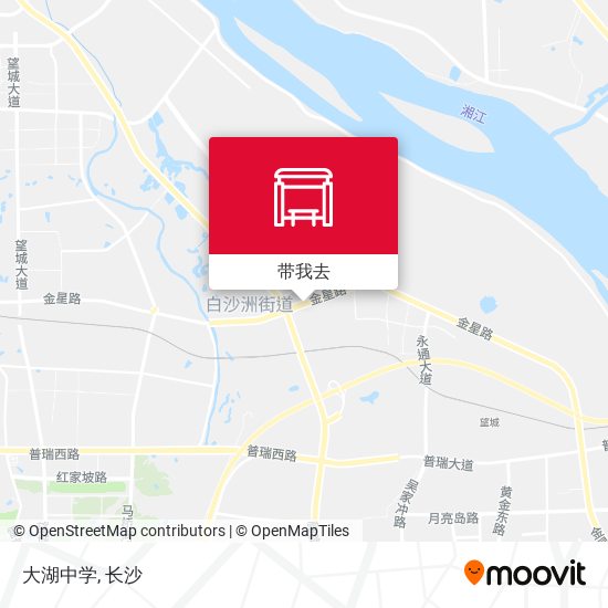 大湖中学地图
