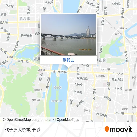 橘子洲大桥东地图