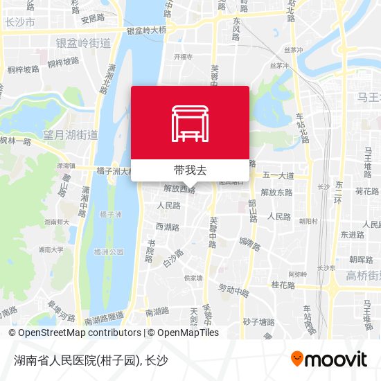 湖南省人民医院(柑子园)地图