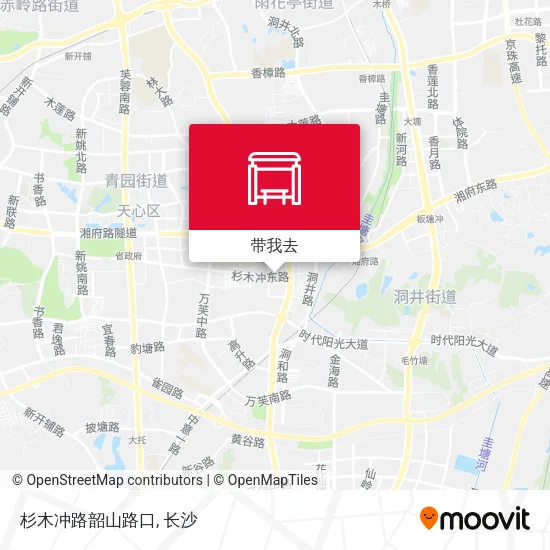 杉木冲路韶山路口地图