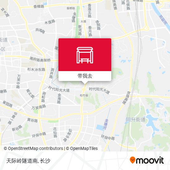天际岭隧道南地图