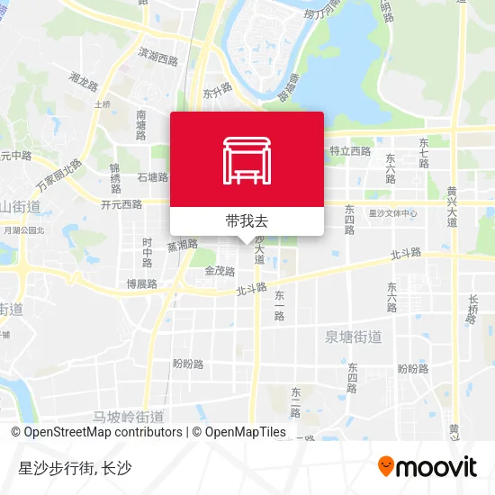 星沙步行街地图