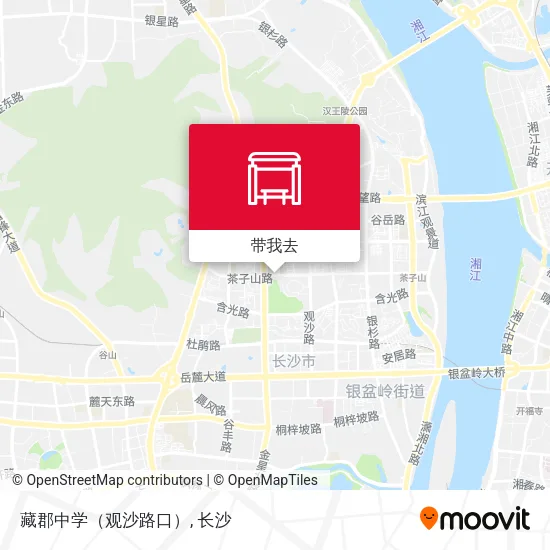 藏郡中学（观沙路口）地图