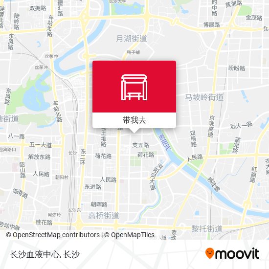 长沙血液中心地图