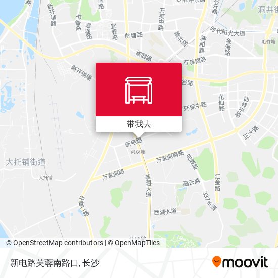 新电路芙蓉南路口地图
