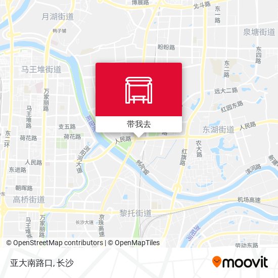 亚大南路口地图