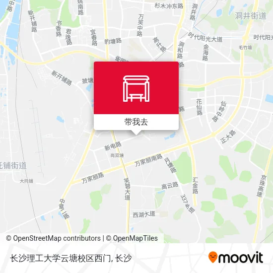 长沙理工大学云塘校区西门地图