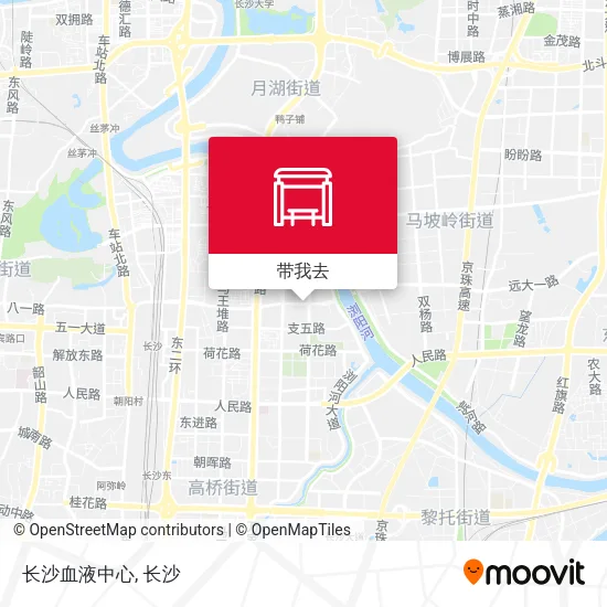 长沙血液中心地图
