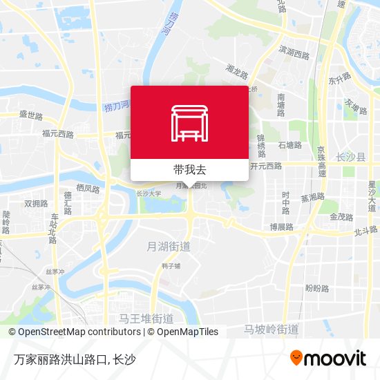 万家丽路洪山路口地图