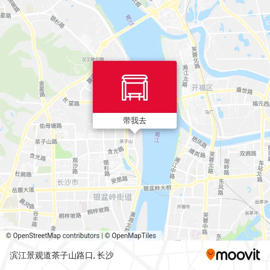 滨江景观道茶子山路口地图