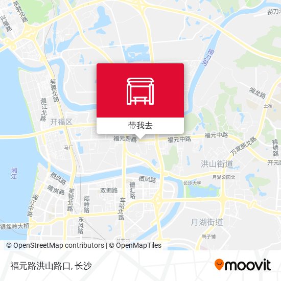 福元路洪山路口地图