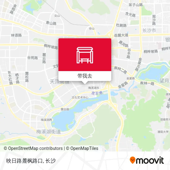 映日路麓枫路口地图