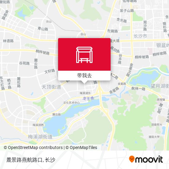 麓景路燕航路口地图