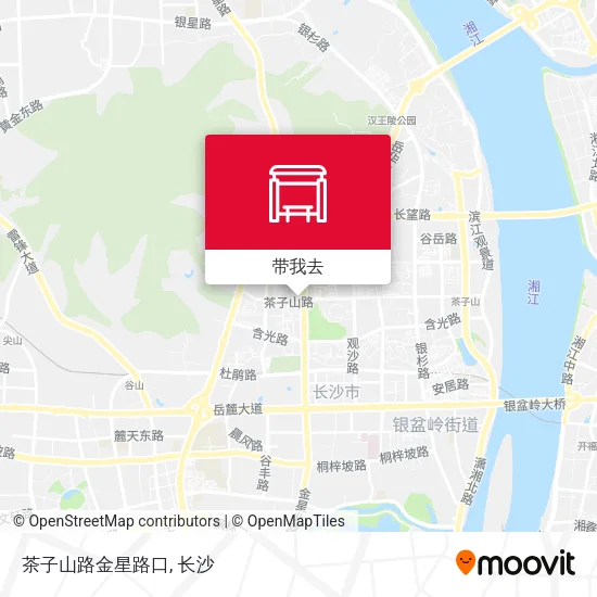 茶子山路金星路口地图