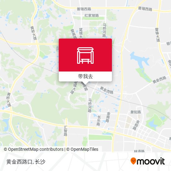 黄金西路口地图