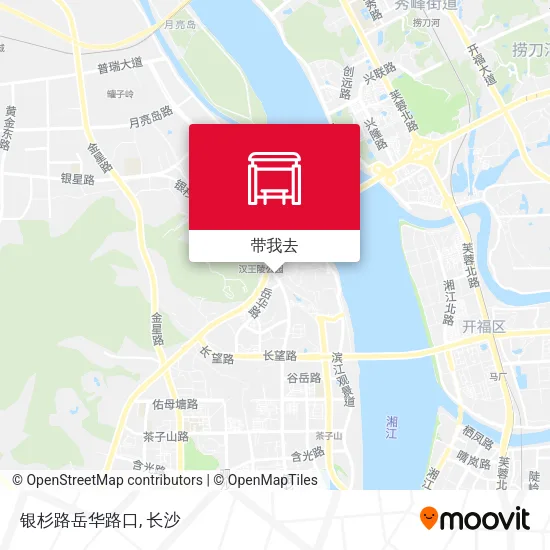 银杉路岳华路口地图