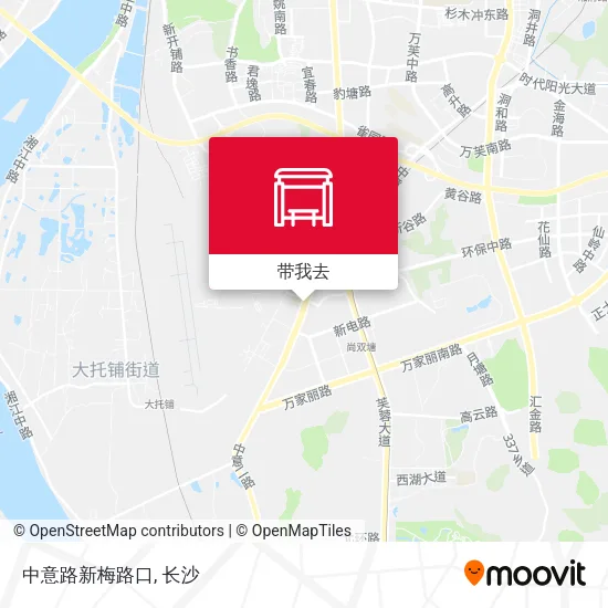 中意路新梅路口地图