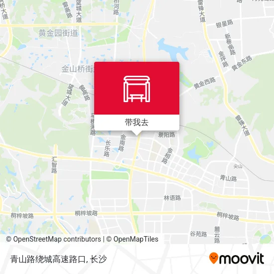 青山路绕城高速路口地图
