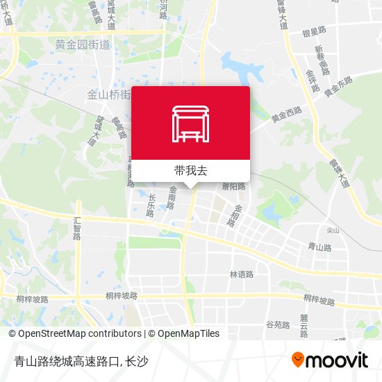 青山路绕城高速路口地图
