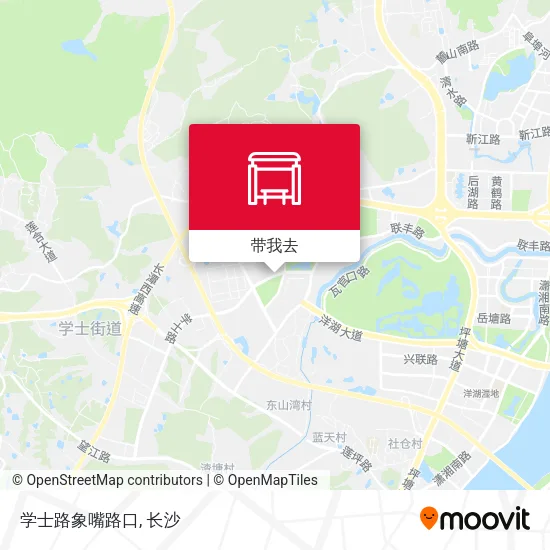 学士路象嘴路口地图