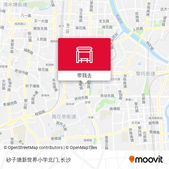 砂子塘新世界小学北门地图