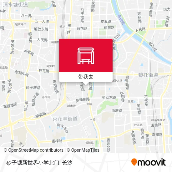 砂子塘新世界小学北门地图