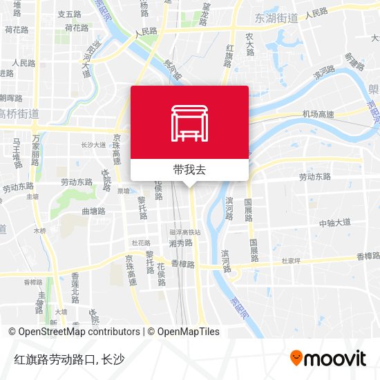 红旗路劳动路口地图