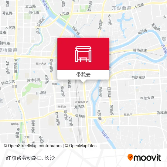 红旗路劳动路口地图