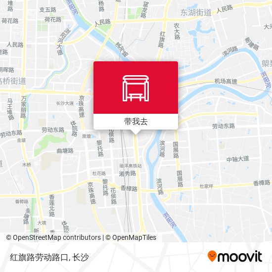 红旗路劳动路口地图