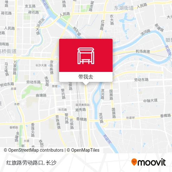 红旗路劳动路口地图