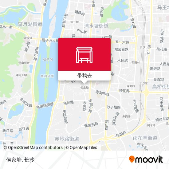 侯家塘地图