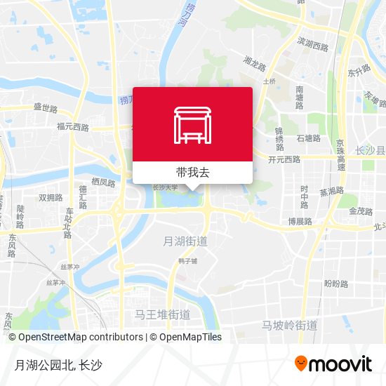 月湖公园北地图