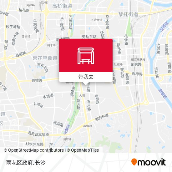 雨花区政府地图