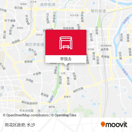 雨花区政府地图