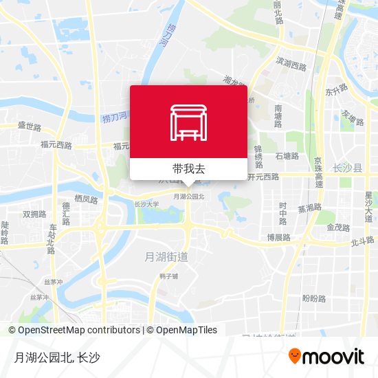 月湖公园北地图