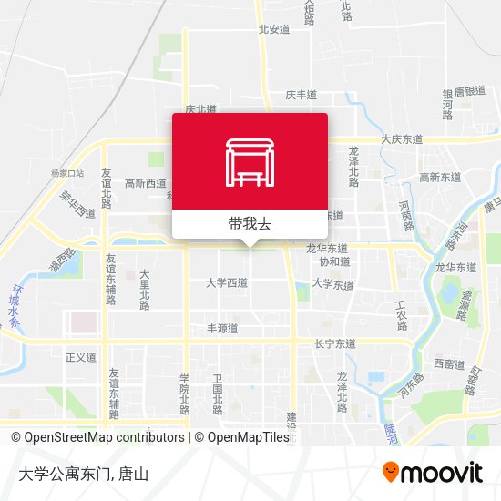 大学公寓东门地图