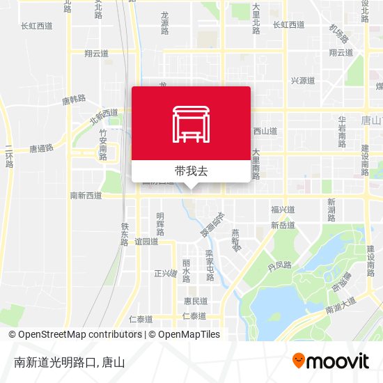 南新道光明路口地图