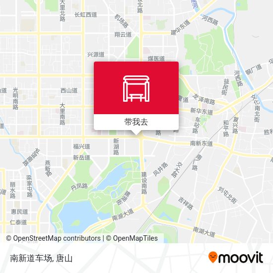 南新道车场地图
