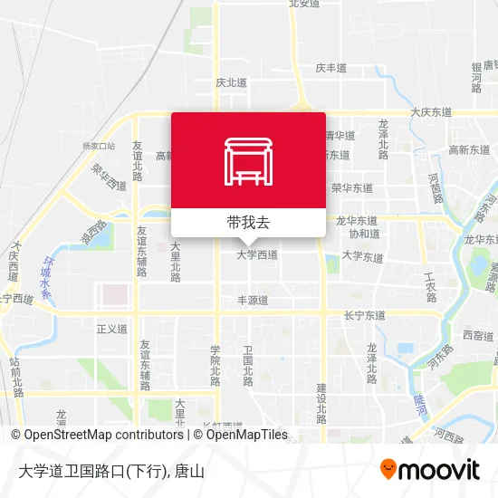 大学道卫国路口(下行)地图