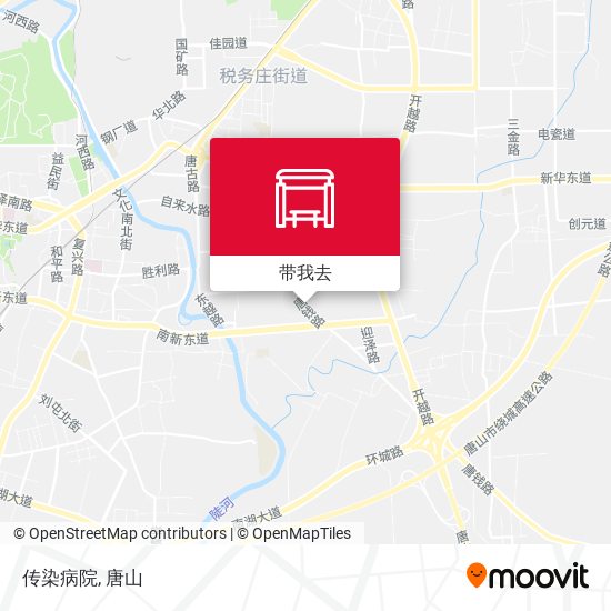 传染病院地图