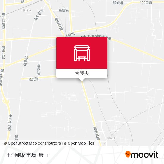 丰润钢材市场地图