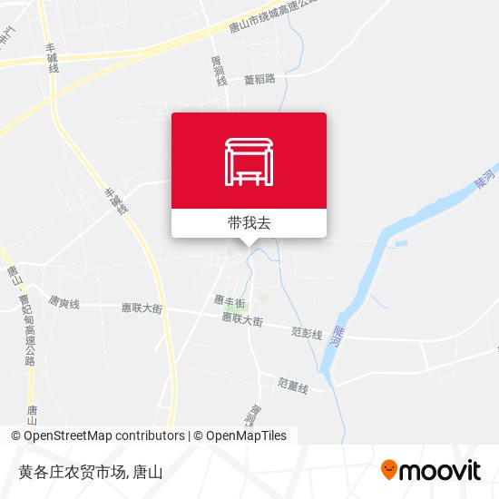黄各庄农贸市场地图