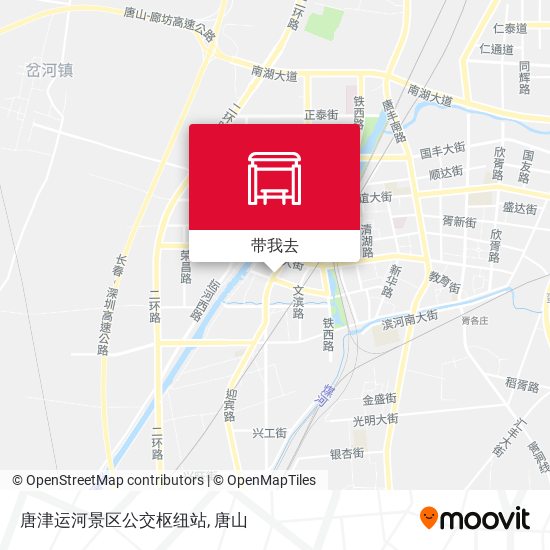 唐津运河景区公交枢纽站地图
