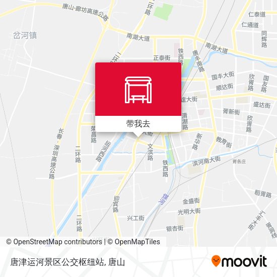 唐津运河景区公交枢纽站地图